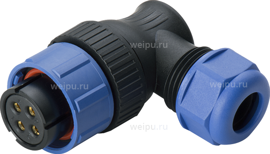 картинка Розетка кабельная угловая Weipu SP2116/S5CI1