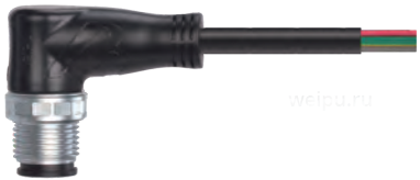 Фото M12J08AS-C-1PVC-24A-BK Кабельная сборка Weipu