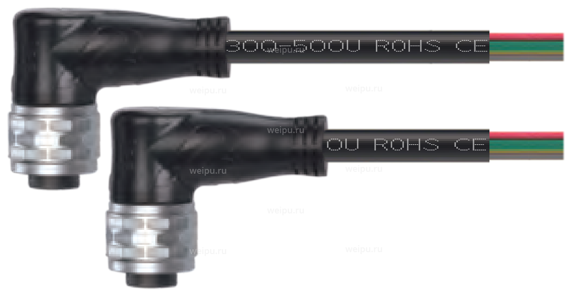 Фото M12K12ASP-C/K12ASP-C-3PVC-26A-BK Кабельная сборка Weipu