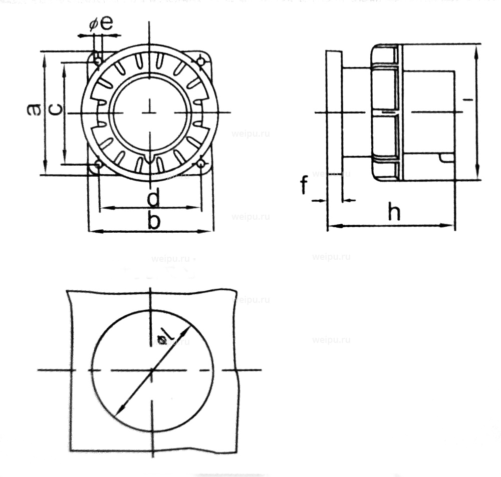 Размеры TYP8734
