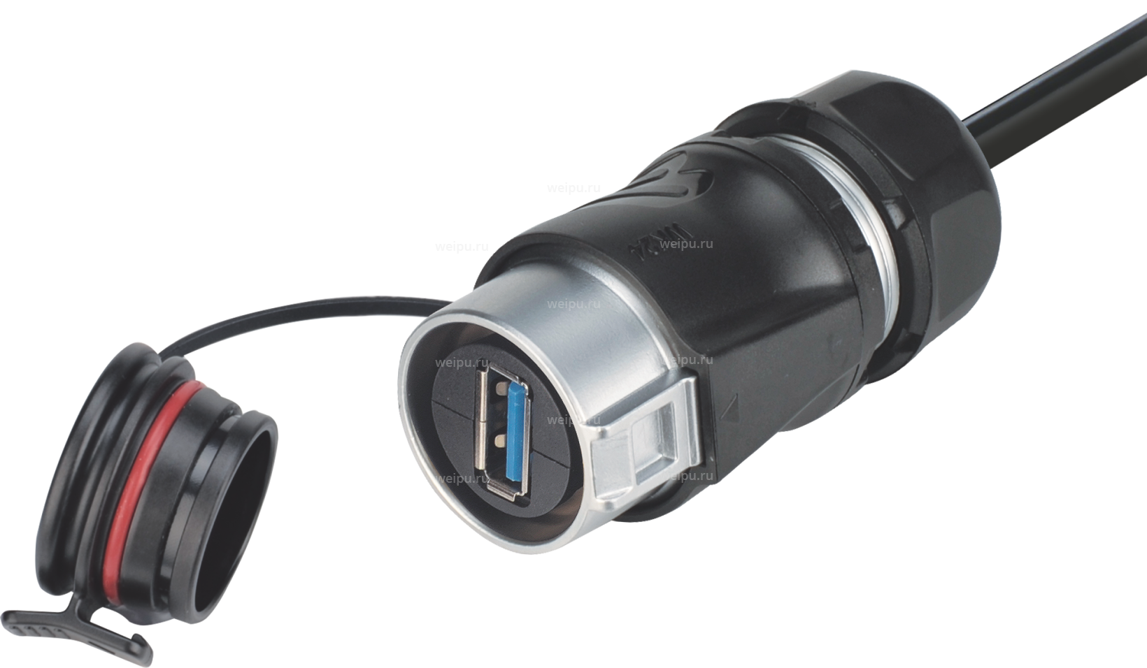 Фото WK24KUSB3.0ZE-3.0M Розетка межкабельная Weipu