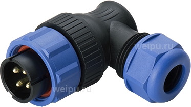Фото SY2116/P7I3 Вилка кабельная угловая Weipu