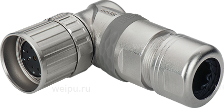Фото M23SK17TLUIIIN Розетка кабельная угловая Weipu