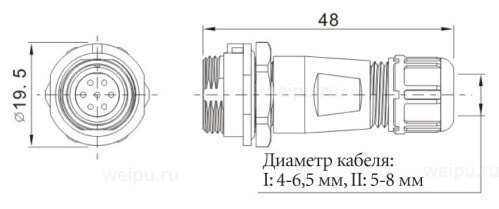 Размеры SP1311/P7C