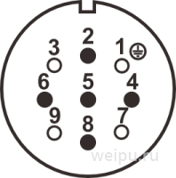 Схема контактов WF40K9ZI2