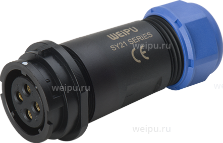 Фото SY2111/S9II1C Розетка межкабельная Weipu