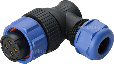 Фото SY2116/S4II1 Розетка кабельная угловая Weipu