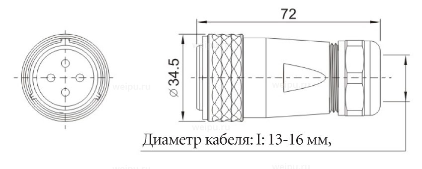 Размеры SA2810/S19IR3