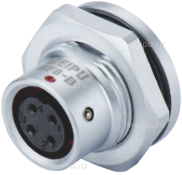 Фото SF815B/S2 Розетка на панель, крепление гайкой снаружи Weipu