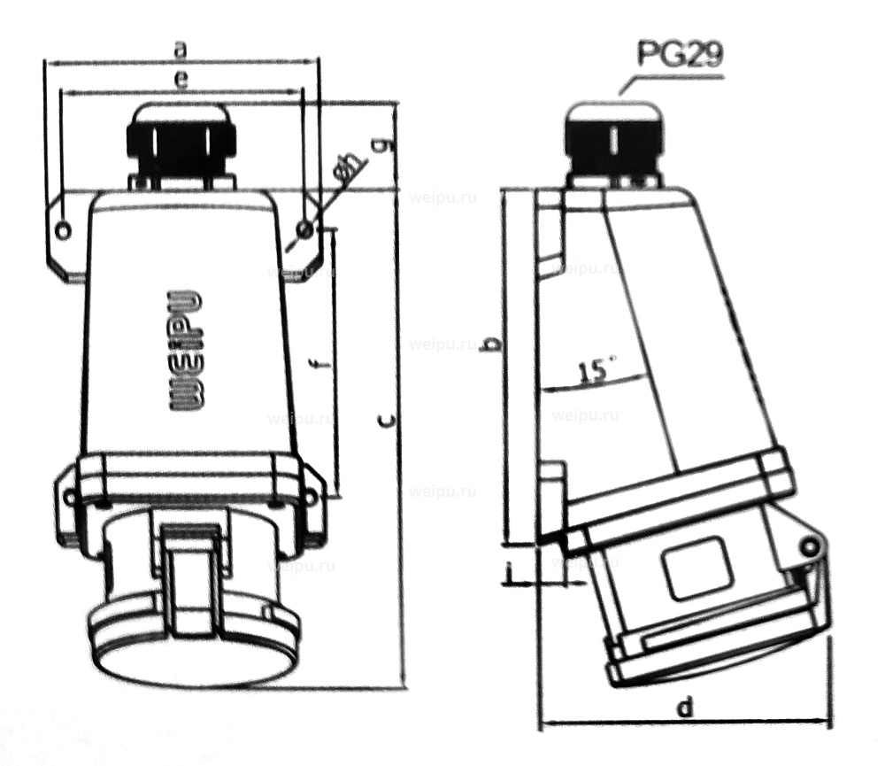 Размеры TYP6524