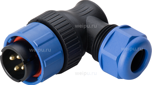 Фото SP2116/P2I2 Вилка кабельная угловая Weipu