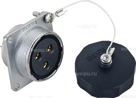 Фото WF16J2BZ3 Вилка панельная Weipu