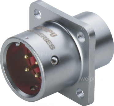 Фото SF1213/P9 Вилка на панель с кв. фланцем Weipu