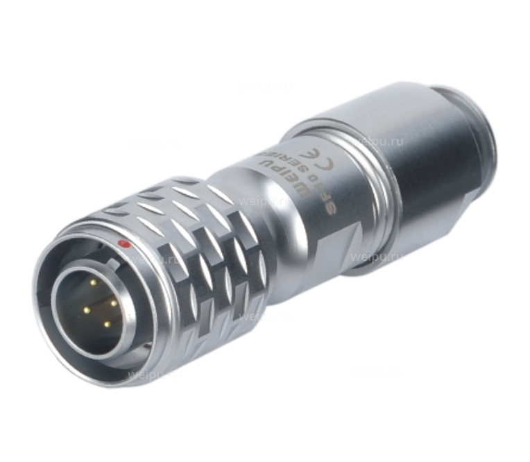 Фото SF1010S/P2II Вилка кабельная с зажимом и защитой от перегиба Weipu