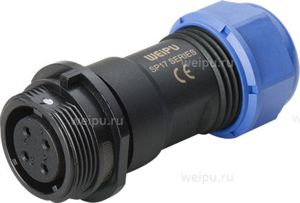 Фото SP1711/S21C Розетка межкабельная Weipu
