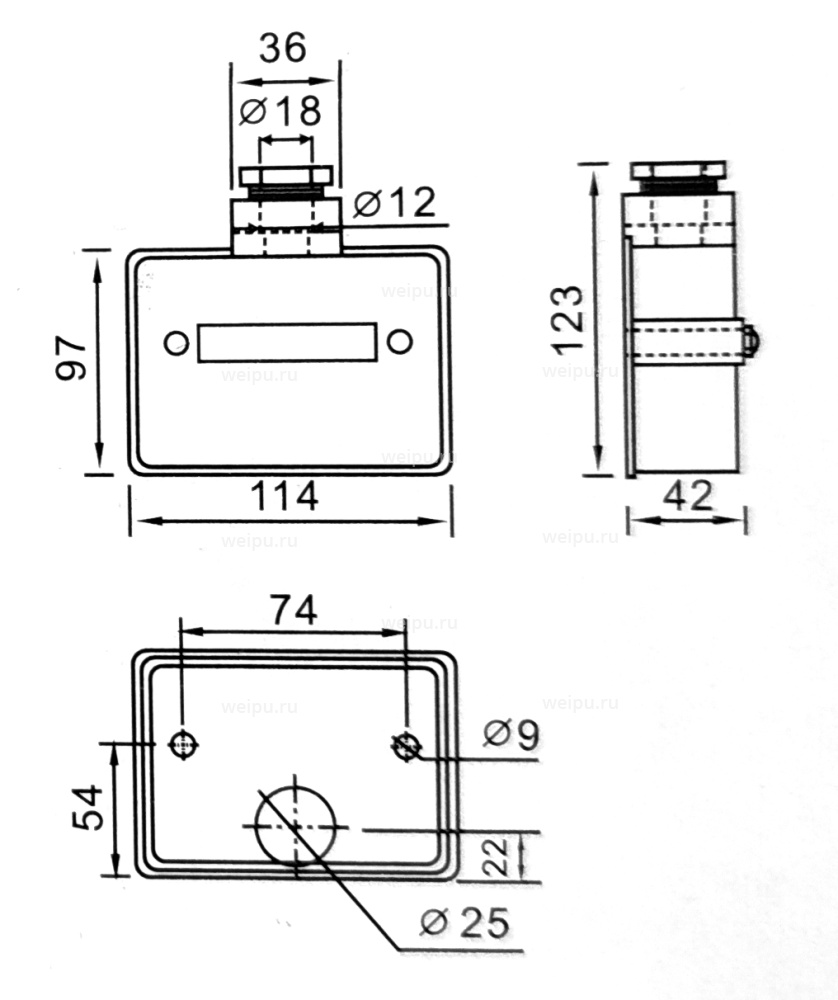 Размеры TYP6003