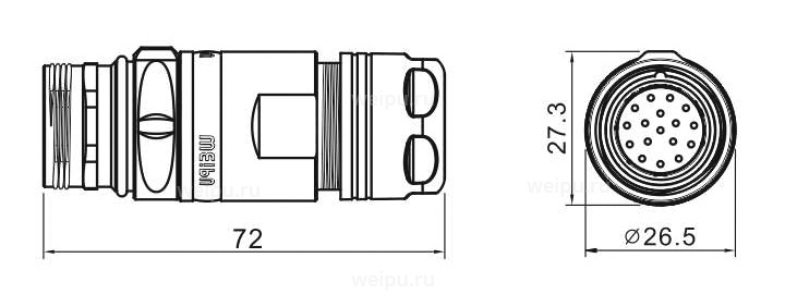 Размеры M23SJ12TKSIIIH