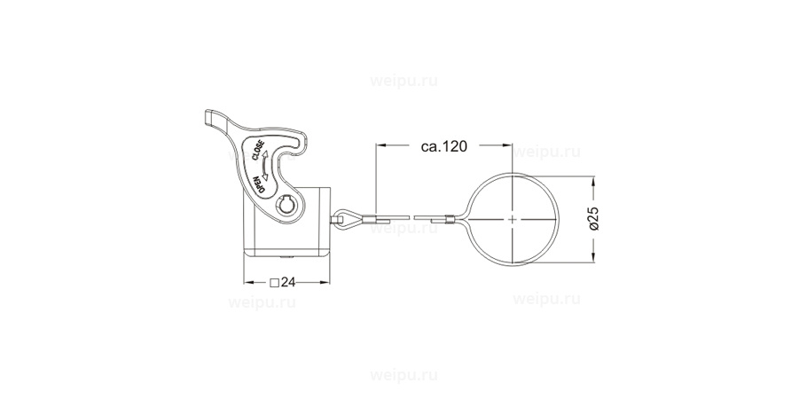 Размеры HB3A-CV-1L/C-F