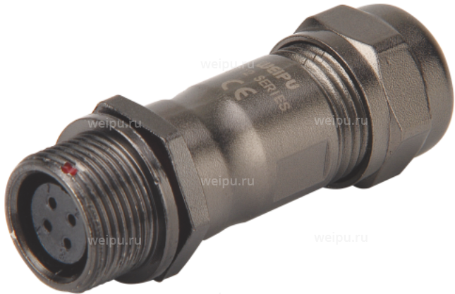 Фото ST1211/S6-PT Розетка межкабельная экран. Weipu