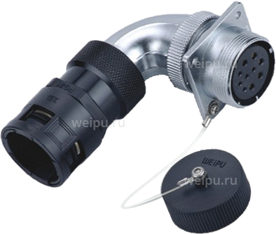 Фото WS28K26ZC1 Розетка межкабельная угловая Weipu
