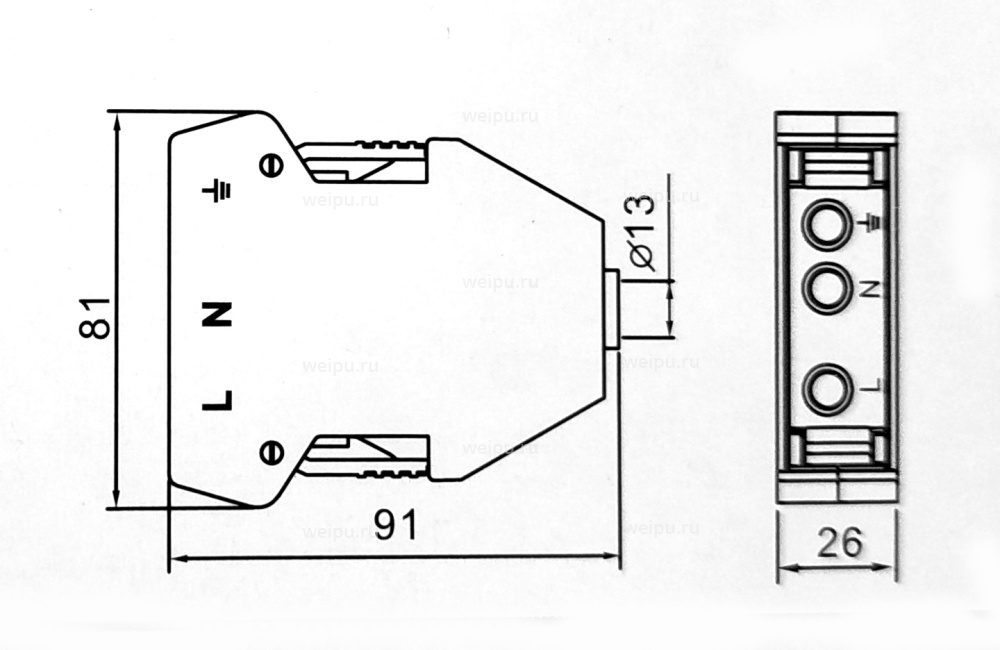 Размеры PC20322