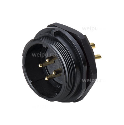 Фото SP2912/P2C Вилка на панель, крепление гайкой Weipu