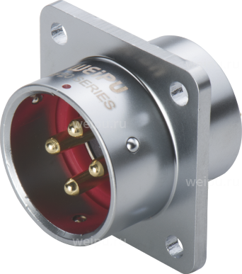 Фото SF2013/P91 Вилка на панель с кв. фланцем Weipu