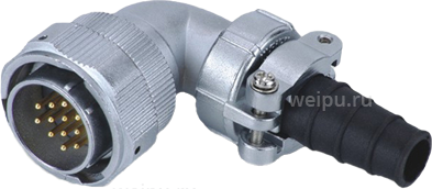 Фото WY28J2TV1 Вилка кабельная угловая Weipu