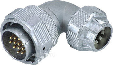 Фото WY16J2TU1 Вилка кабельная угловая Weipu