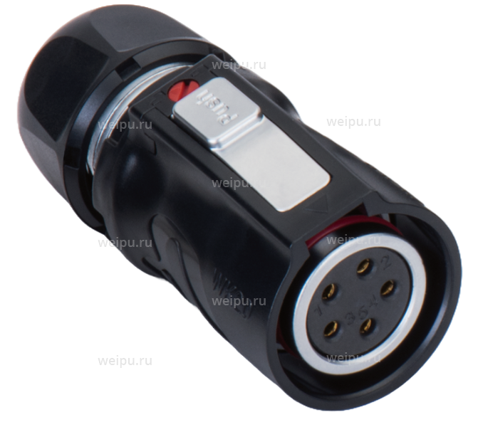 Фото WK20K5BTEP-1-II Розетка кабельная экран. Weipu