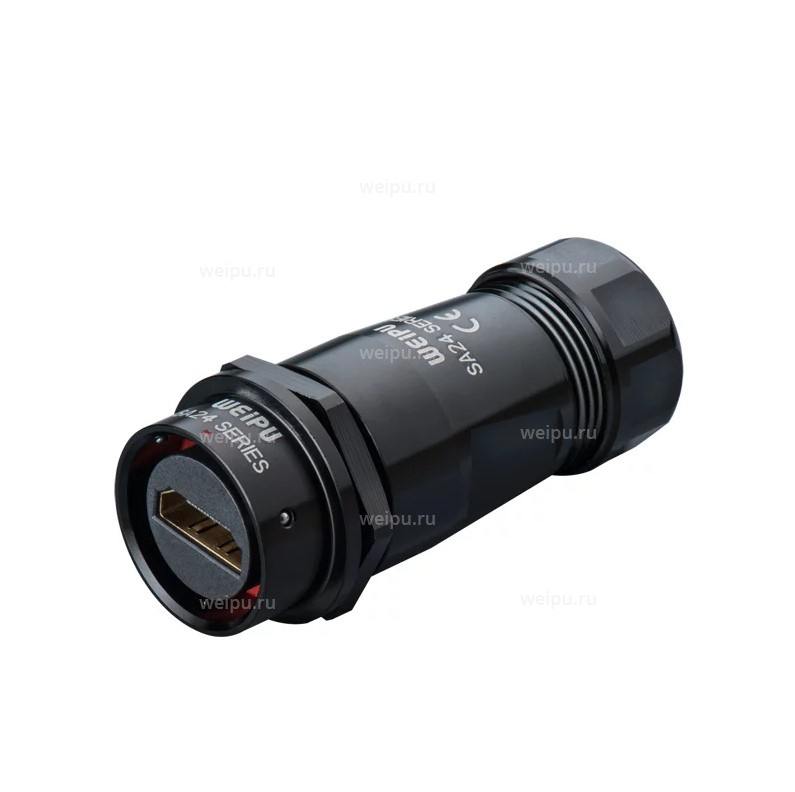 Фото SA2411/SHDMI2.0B-1.5M Розетка межкабельная Weipu