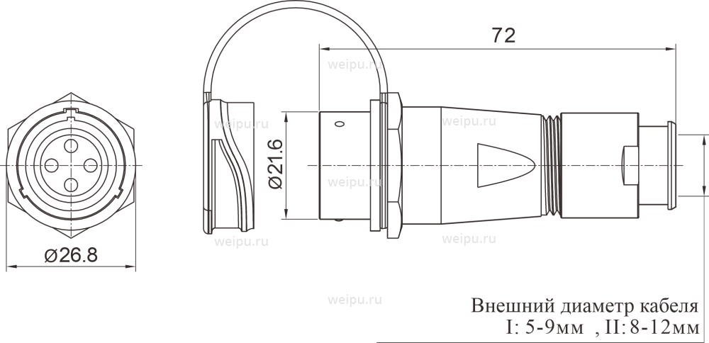 Размеры SF2011S/P1I-3