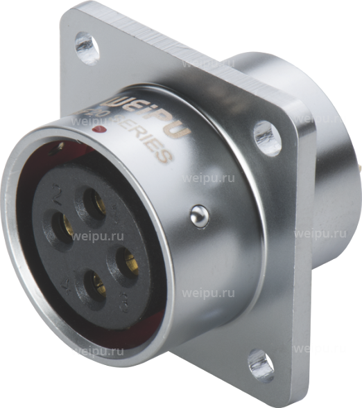 Фото SF2013/S31 Розетка на панель с квадратным фланцем Weipu