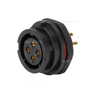 Фото SY1712/S41С Розетка на панель, крепление гайкой Weipu