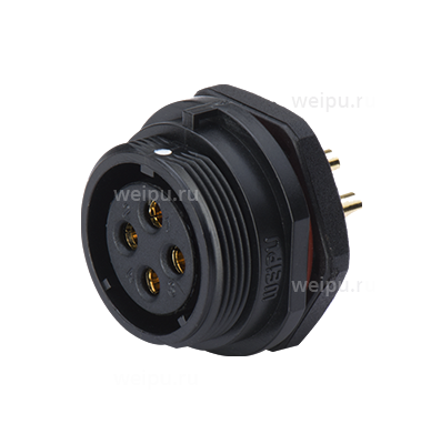 Фото SP2112/S43C Розетка на панель, крепление гайкой Weipu