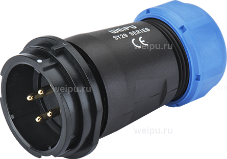 Фото SY2911/P8C Вилка межкабельная Weipu