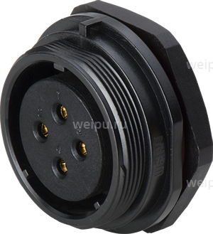 Фото SY2112/S7B3C Розетка на панель, крепление гайкой Weipu