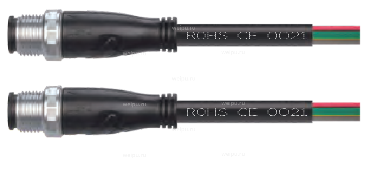 Фото M12J05AT-C/J05AT-C-5PVC-22A-BK Кабельная сборка Weipu