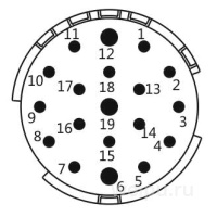 Схема контактов M23SJ19TKUIX