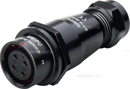 Фото SA1611/S4IIL3 Розетка межкабельная Weipu