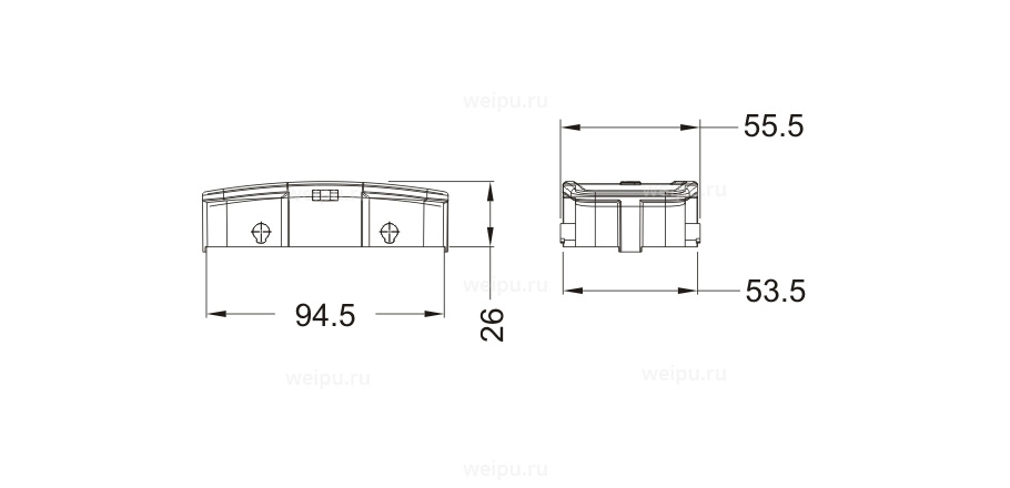 Размеры HB16B-CV-4B/2