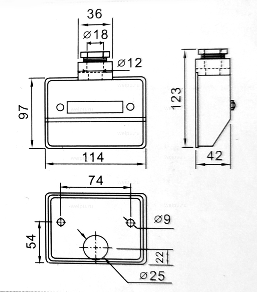 Размеры TYP6004