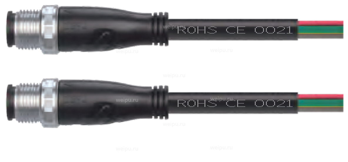 Фото M12J03ATP-C/J03ATP-C-3PVC-22A-BK Кабельная сборка Weipu