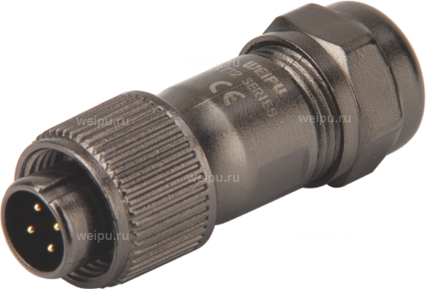 Фото ST1210/P6-PT Вилка кабельная экран. Weipu