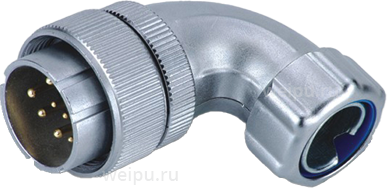 Фото WS28J24TR1 Вилка кабельная угловая Weipu