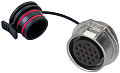 Фото WK20K3ZM-2 Розетка панельная Weipu