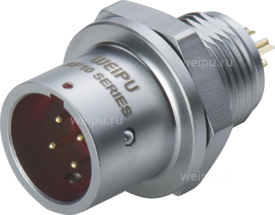 Фото SF1012/P3-PT Вилка на панель, крепление гайкой Weipu