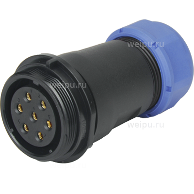 Фото SP2911/S20II1C Розетка межкабельная Weipu