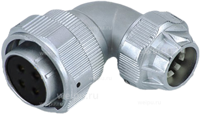 Фото WY28K8TU2 Розетка кабельная угловая Weipu