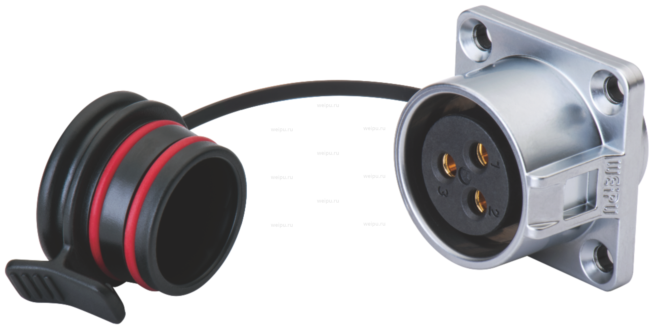 Фото WK24J12BZ-1 Вилка панельная Weipu